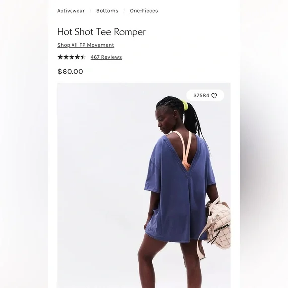 Free people Hot shot tee romper - Picture 4 of 5